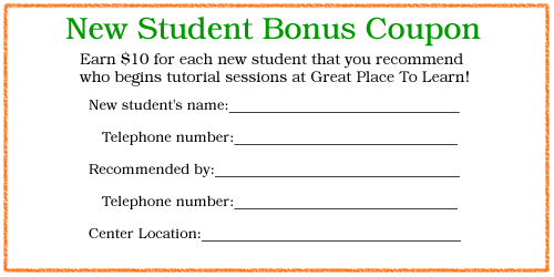 New Student Bonus